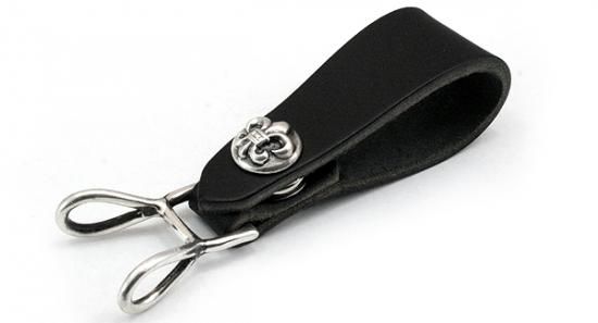 クロムハーツ（Chrome Hearts）ベルトループ BSフレアボタンブラック