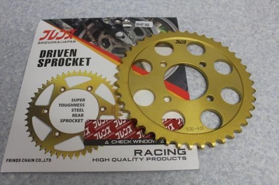 カワサキ中型用 ゴールドスプロケット Z400FX/KH400/SS400/KH250/SS350