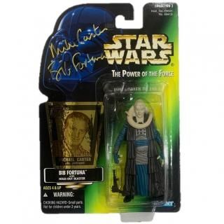 スター・ウォーズ POTF グリーン・カード グリード サイン入り