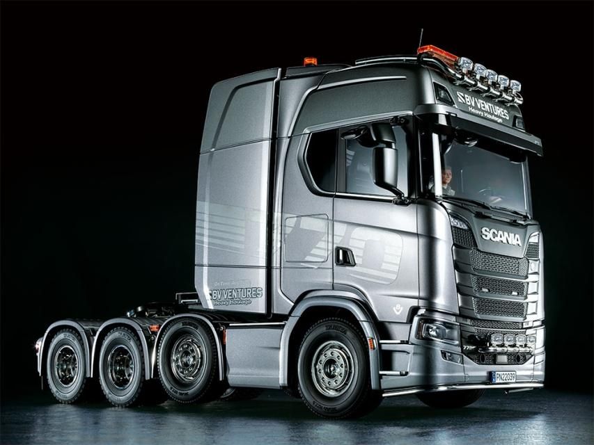 受注生産】 TAMIYA 1/14 SCANIA 770s 8×4/4 オプション付き完成品