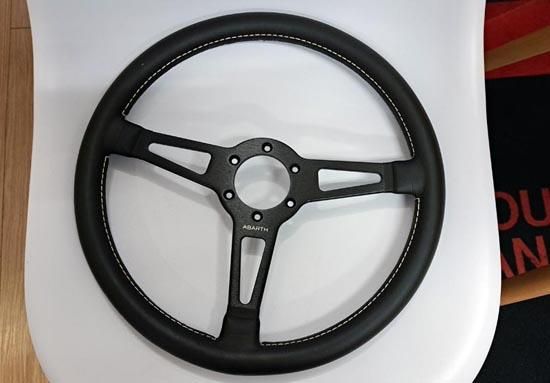 フラットABARTH350mmレザーステアリング - フィアット・アバルトパーツ