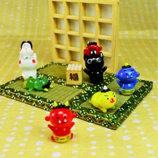 童話のミニチュアガラス細工｜黄鬼｜フォーカートグラスワークス