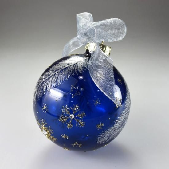 クリスマスガラス細工｜ステンドオーナメント：リヒト ミッドナイト