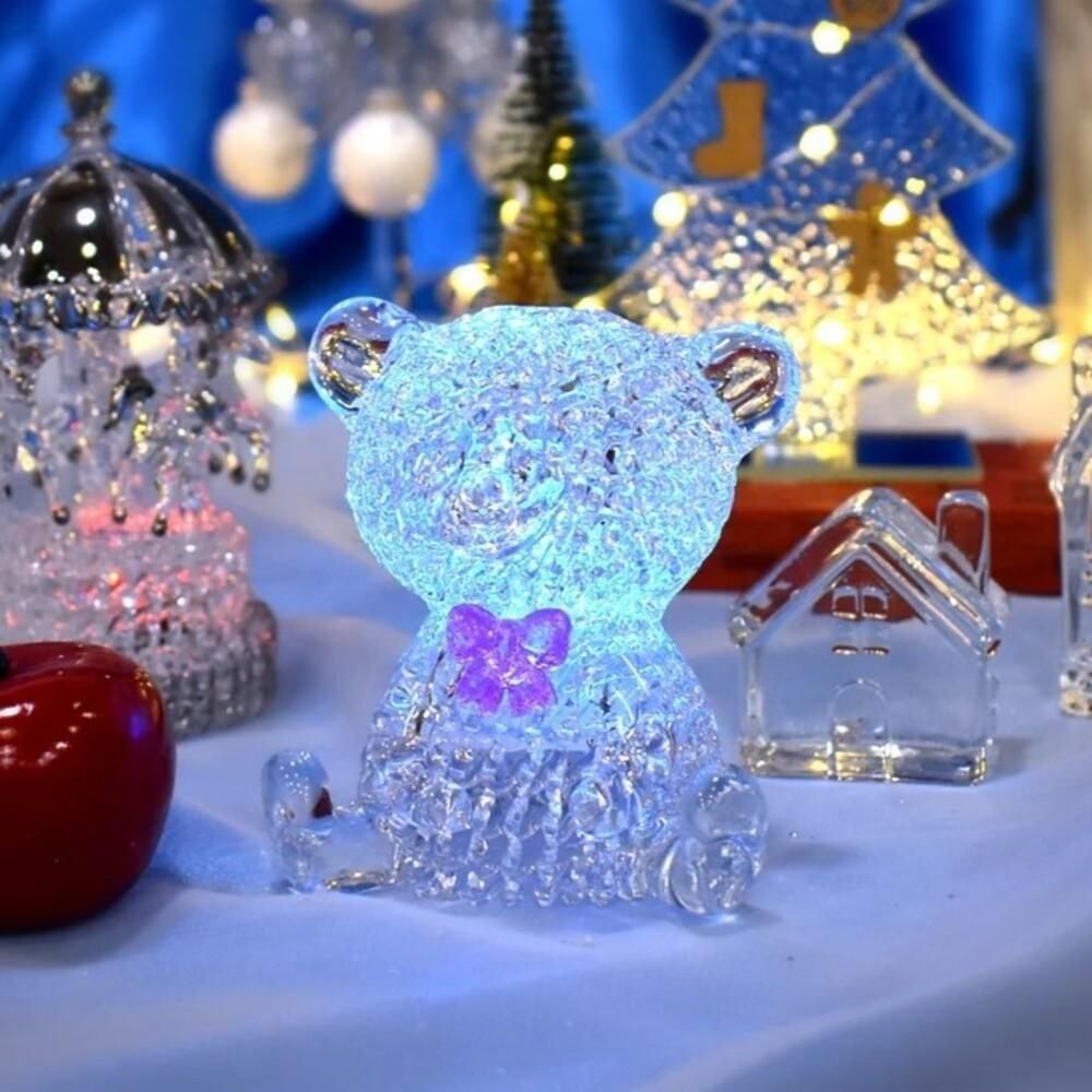 ガラス細工｜LEDスパン：ベア｜フォーカートグラスワークス