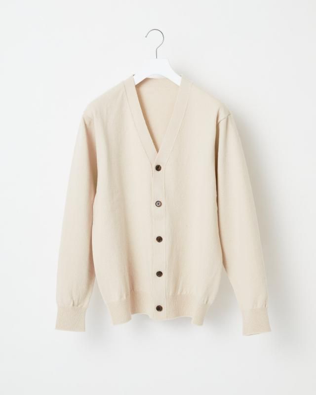 RIGID CASHMERE SWEATER Cardigan - RAW - Yonetomi STORE ONLINE