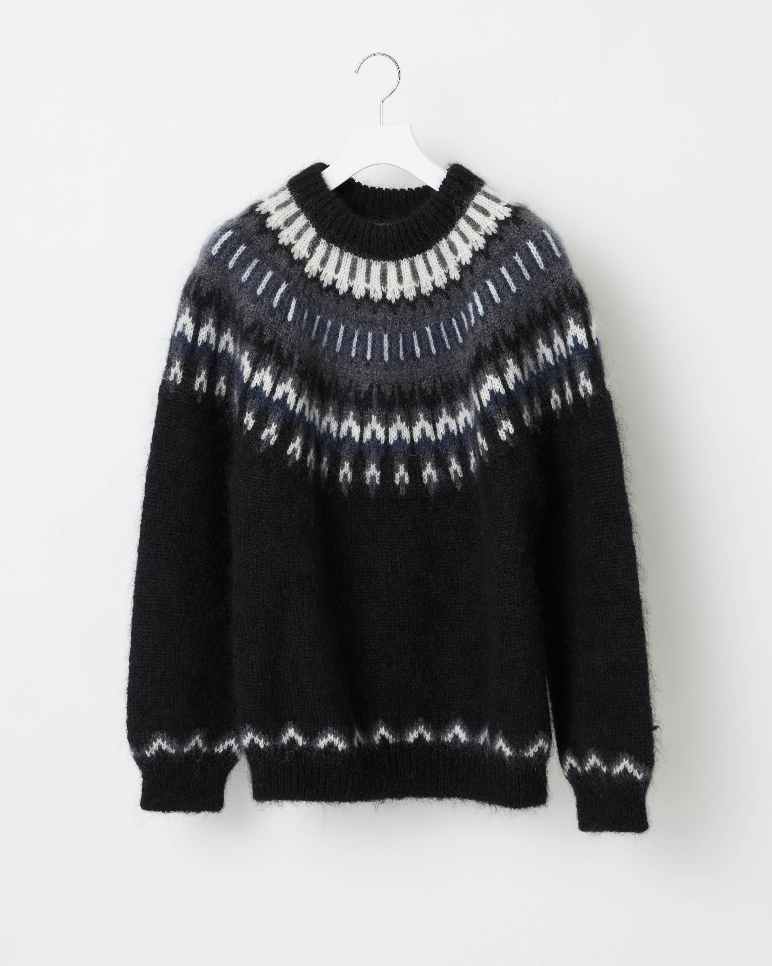 MOHAIR WOOL NORDIC KNIT PULLOVER - Yonetomi STORE ONLINE｜ヨネトミ