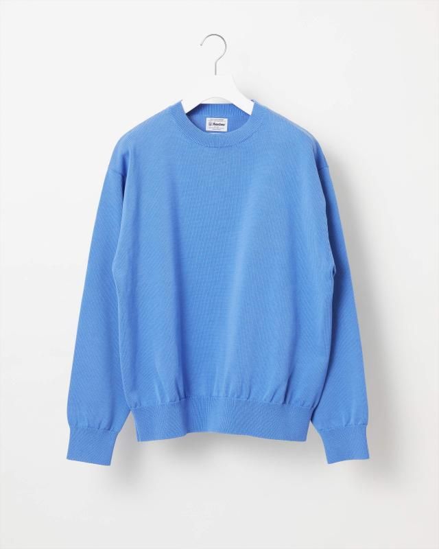 RIGID SEA ISLAND COTTON KNIT PULLOVER - Yonetomi STORE ONLINE