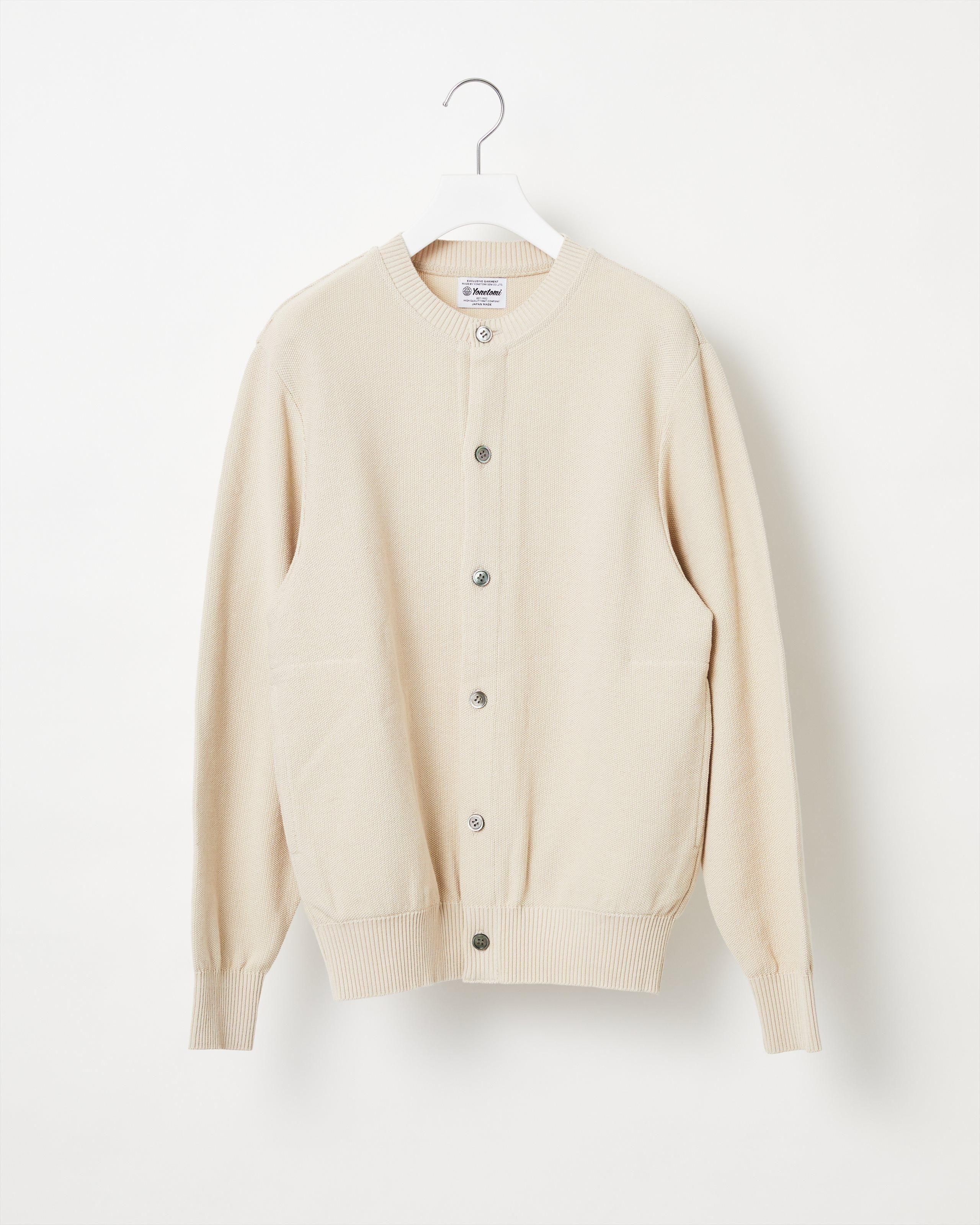 GIMA COTTON KNIT CARDIGAN 〈CREW NECK〉 - Yonetomi STORE ONLINE