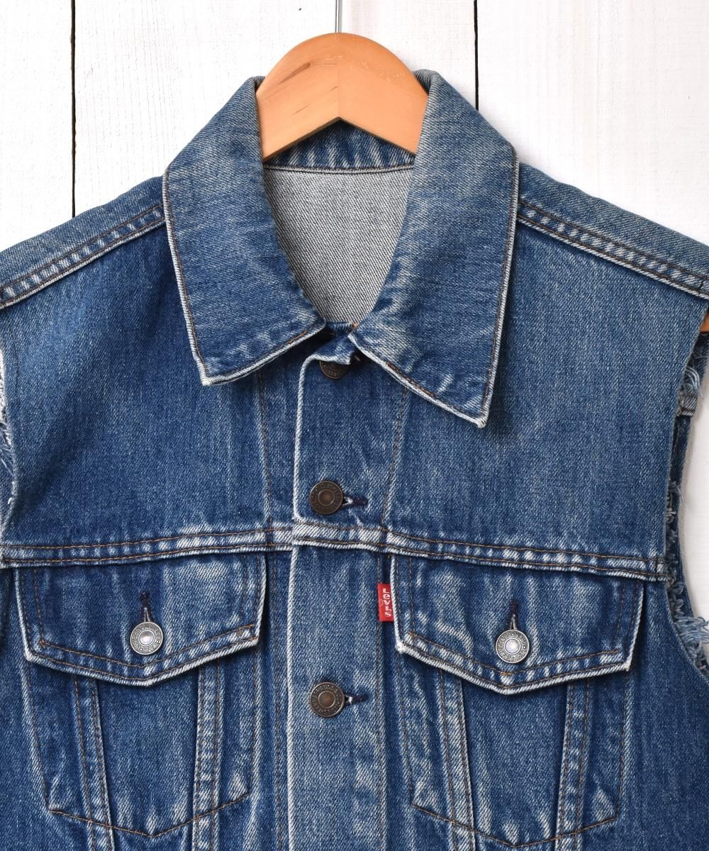 80's～90's Levi's 70506 デニムベスト - 古着屋グレープフルーツ