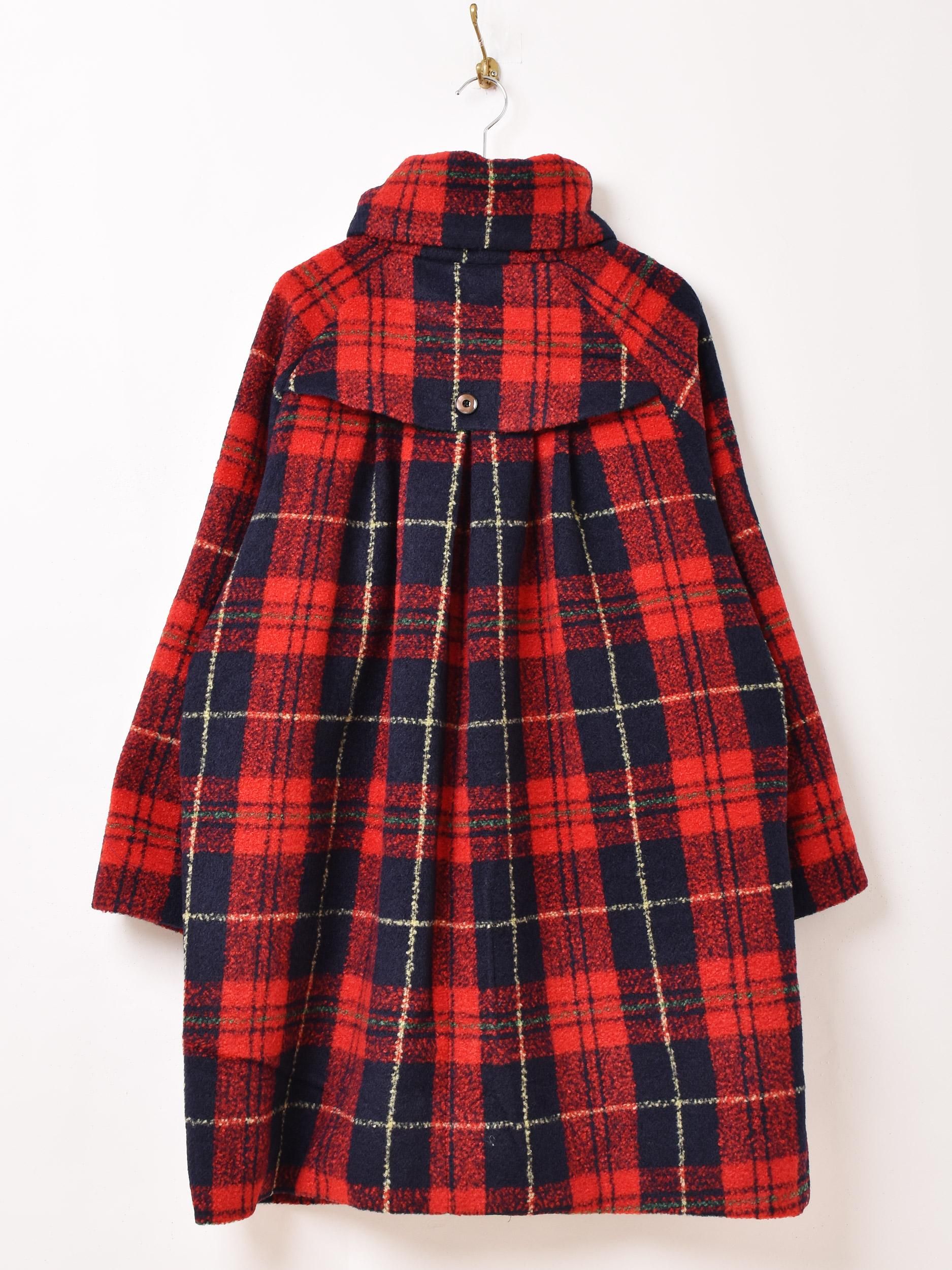 Meridianチェック柄ロングコート | 2色展開 - 古着屋グレープフルーツ