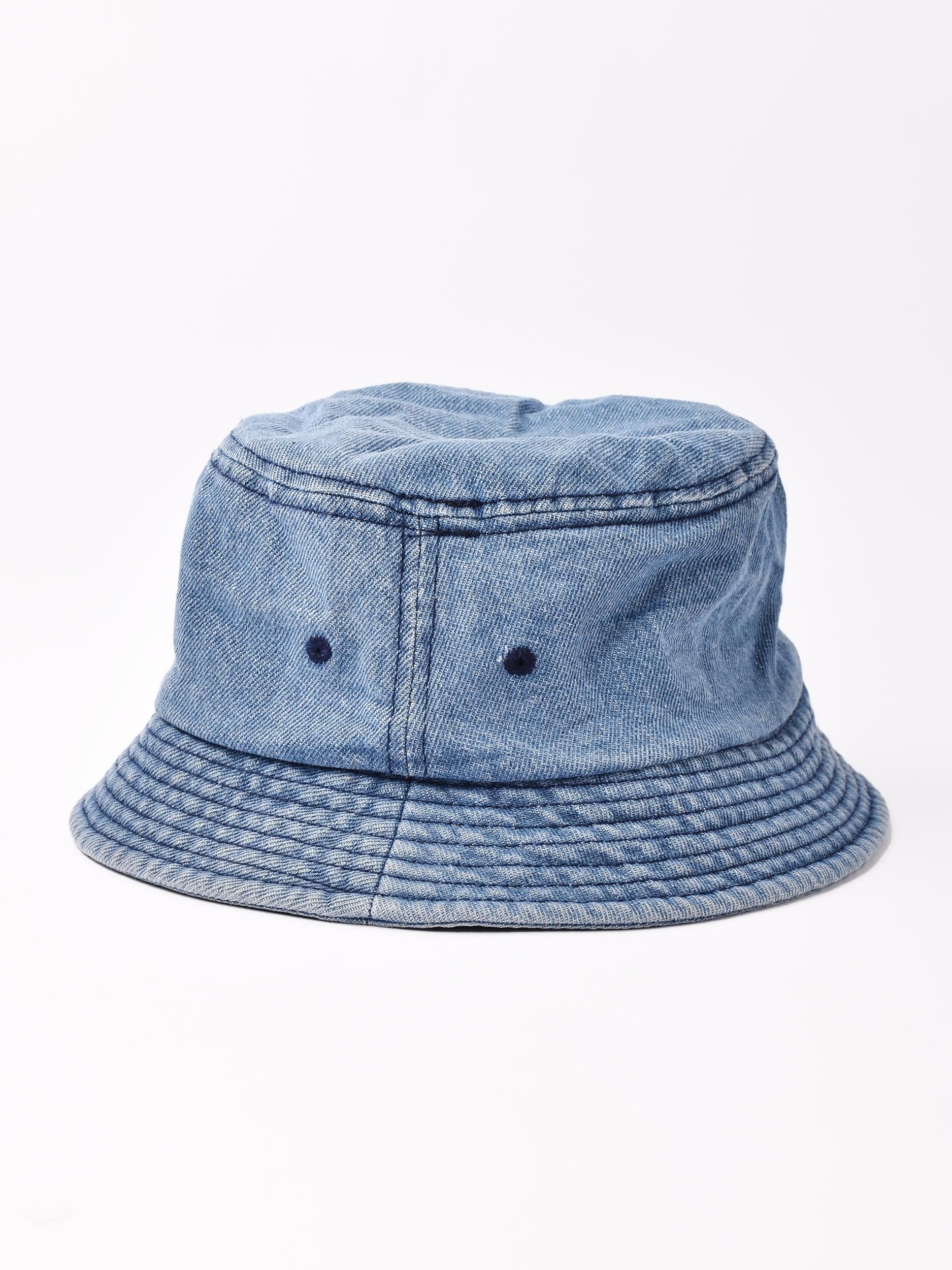 3色展開】「BIVOUAC」デニムバケットハット ブルー - 古着屋