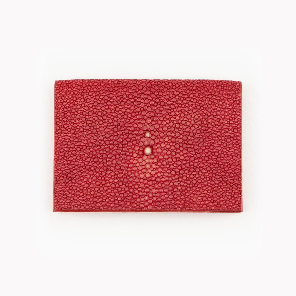 海の宝石 ガルーシャ『名刺入れ（L）｜ロッソ』- アトリエ アクナス