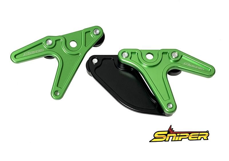 ZX-25R ZX-4R Z650RS NINJA650 Z650 レーシングスタンドフック 緑