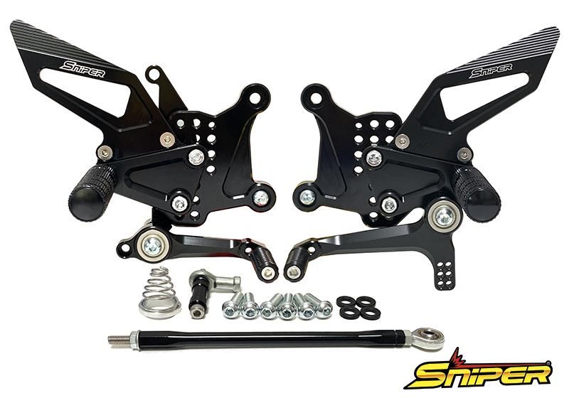 NINJA ZX-25R ZX-4R SE ストリート用 バックステップ 黒 クイック