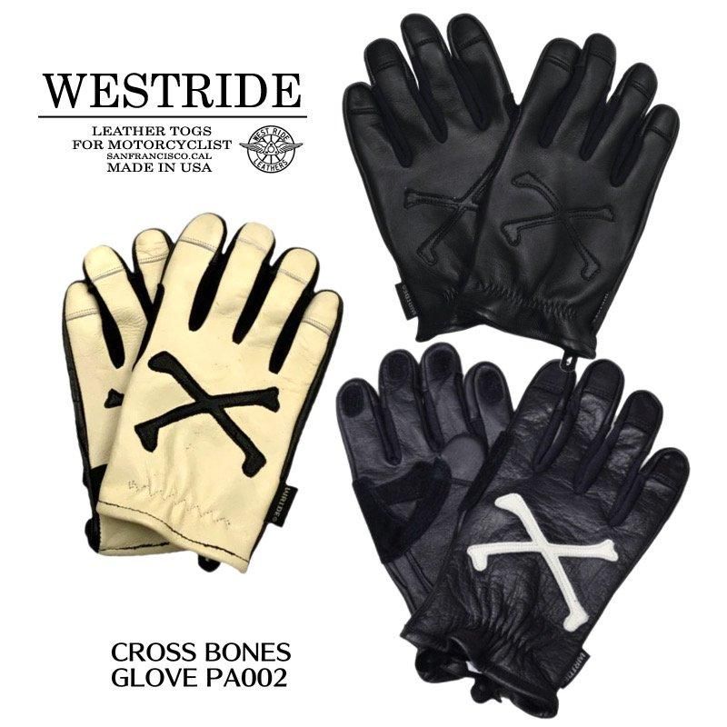 WESTRIDE/ウエストライド】グローブ/CROSS BONES GLOVE REAL DEAL仙台