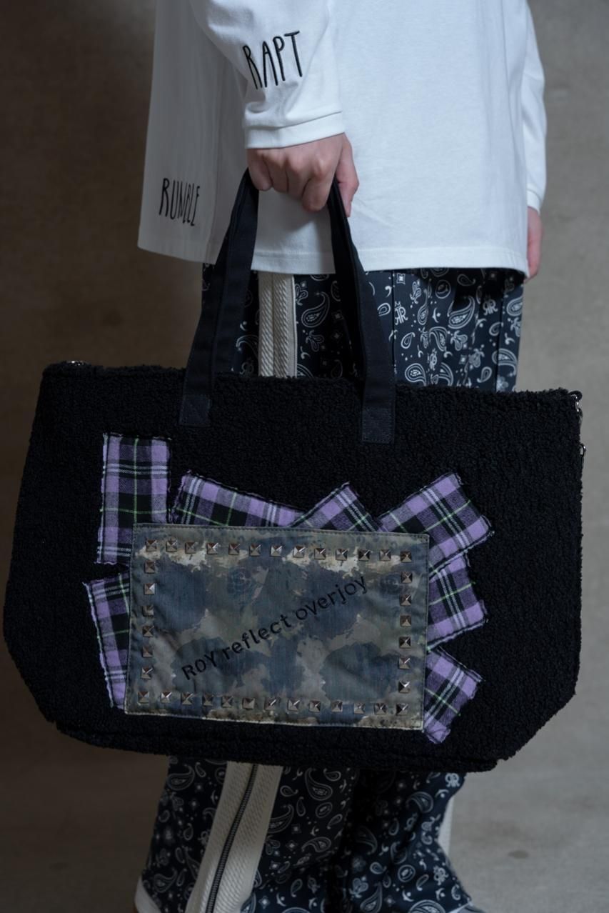 ワッペンボアトートバッグ - ROY reflect overjoy