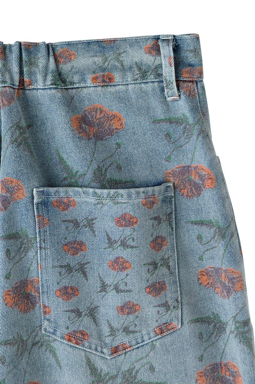 花柄デニムパンツ - ROY reflect overjoy