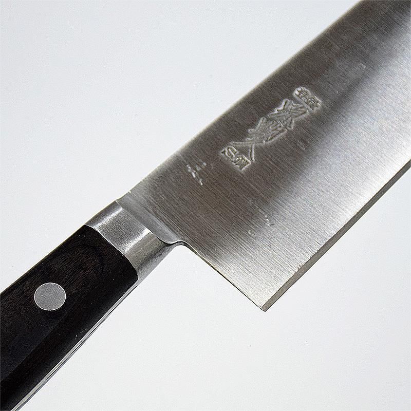 源助久「ツバ付牛刀」270mm スウェーデン鋼 - 越前本手打包丁と農具の