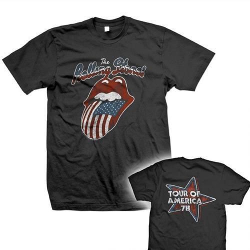 ローリング ストーンズ tシャツ 公式 Rolling Stones 78USツアー 舌