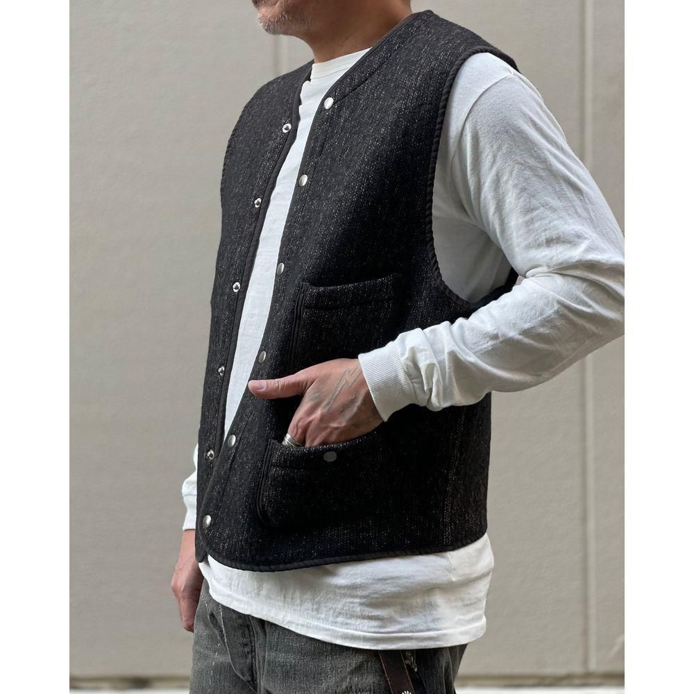 LAST 1】BOWWOW「B CLOTH VEST AGED - ビーチクロスベスト」 - Mate-N-Raw
