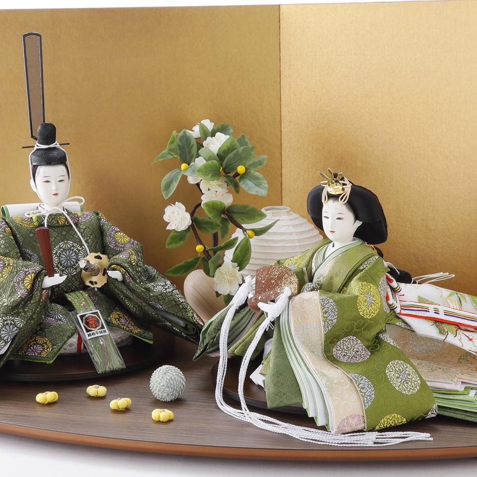 雛人形（ひな人形）「木もれ日の咲」｜眼楽亭富久月 親王飾り｜伝統的
