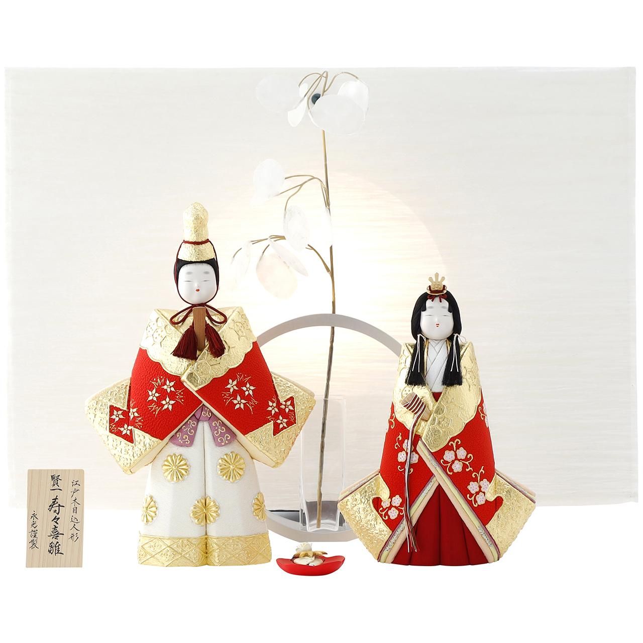 雛人形（ひな人形）「朧」｜鈴木賢一 工房 親王飾り｜高級木目込み立ち