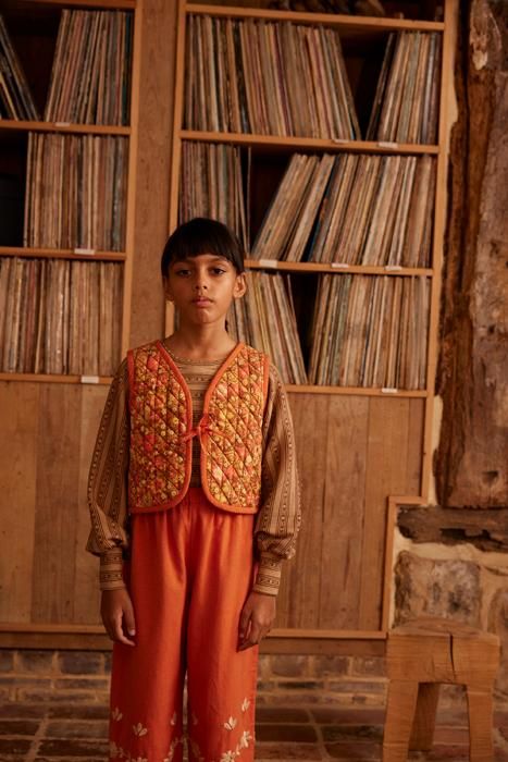 25%OFF】 Apolina Molly Embroidered Trouser - Poppy - MARGO