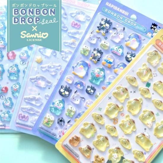 ネコポス対応】サンリオ・ボンボンドロップシール はぴだんぶい