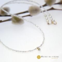 あこや真珠 ネックレス 10連 砂ケシパール ベビーパール - 真珠