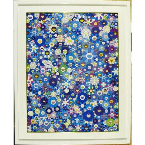 村上隆「An Homage to IKB 1957F」絵画 額付 版画