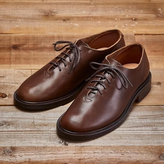 飛鳥ホールカット メンズ／栃木レザー／ダークブラウン - コトカ