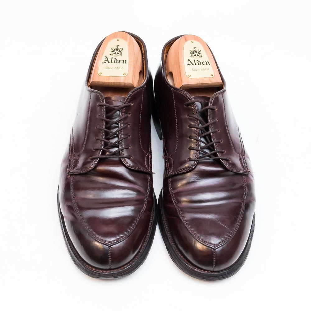 オールデン 8798 Vチップ コードバン バーガンディ サイズ7E - 中古