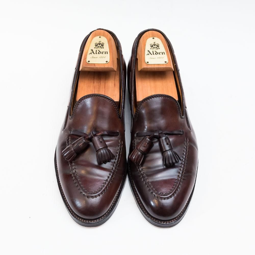 オールデン 563 タッセルローファー コードバン バーガンディ サイズ8C