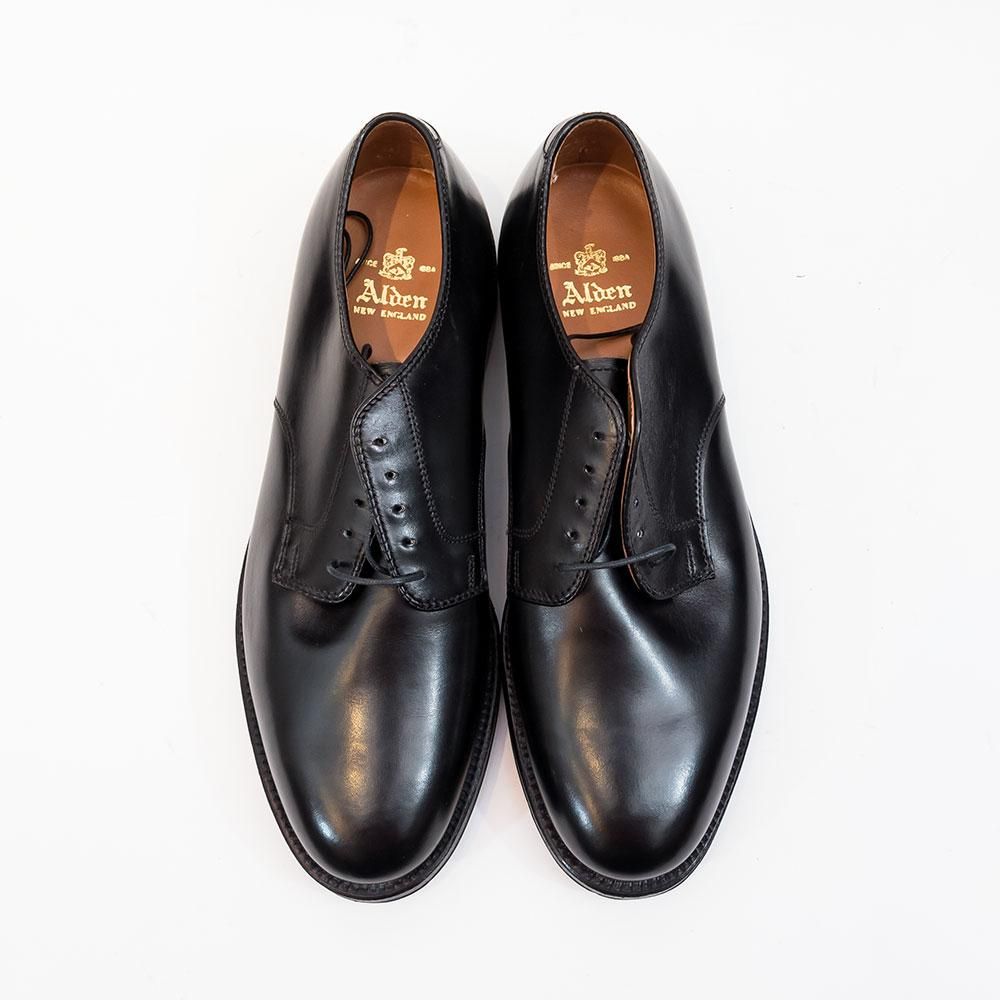 オールデン 968 プレーントゥ ブラック カーフ アバディーンラスト