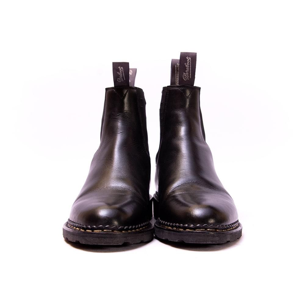 パラブーツ MANAGE(マネージ) サイドゴアブーツ ブラック リスレザー