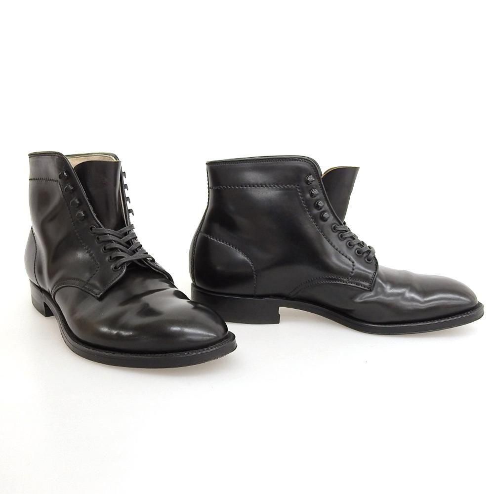 オールデン 4562H プレーントゥブーツ ブラック コードバン