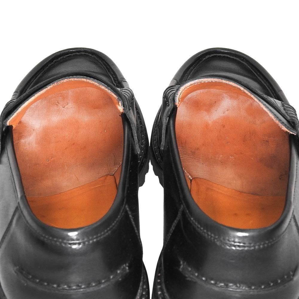 バーウィック 5293 コインローファー ブラック ビブラム社ラバーソール