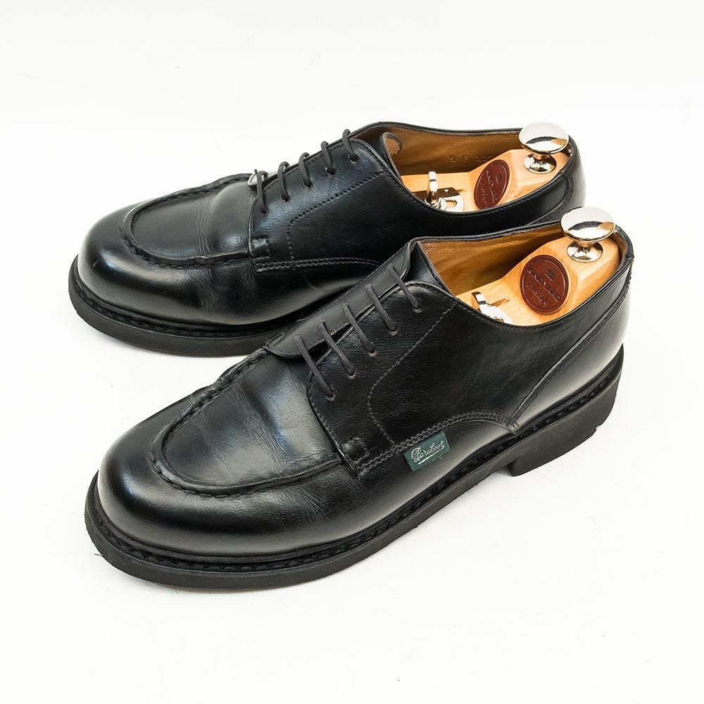 パラブーツ CHAMBORD【シャンボード】Uチップ ブラック リスレザー