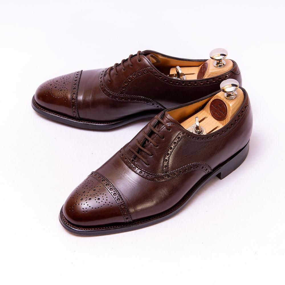 ジョンロブ SEYMOUR(セイモア,セイムール)セミブローグ ダークブラウン