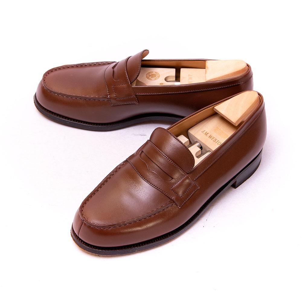 ジェイエムウエストン 180 シグニチャーローファー タン サイズ5.5D