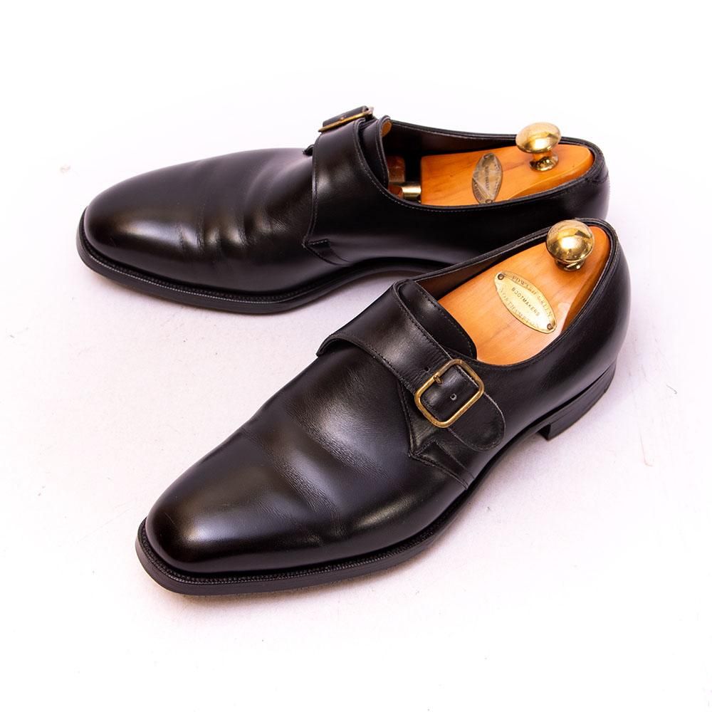 msek様用 エドワードグリーン シングルモンク ブラックスエード 6TROON