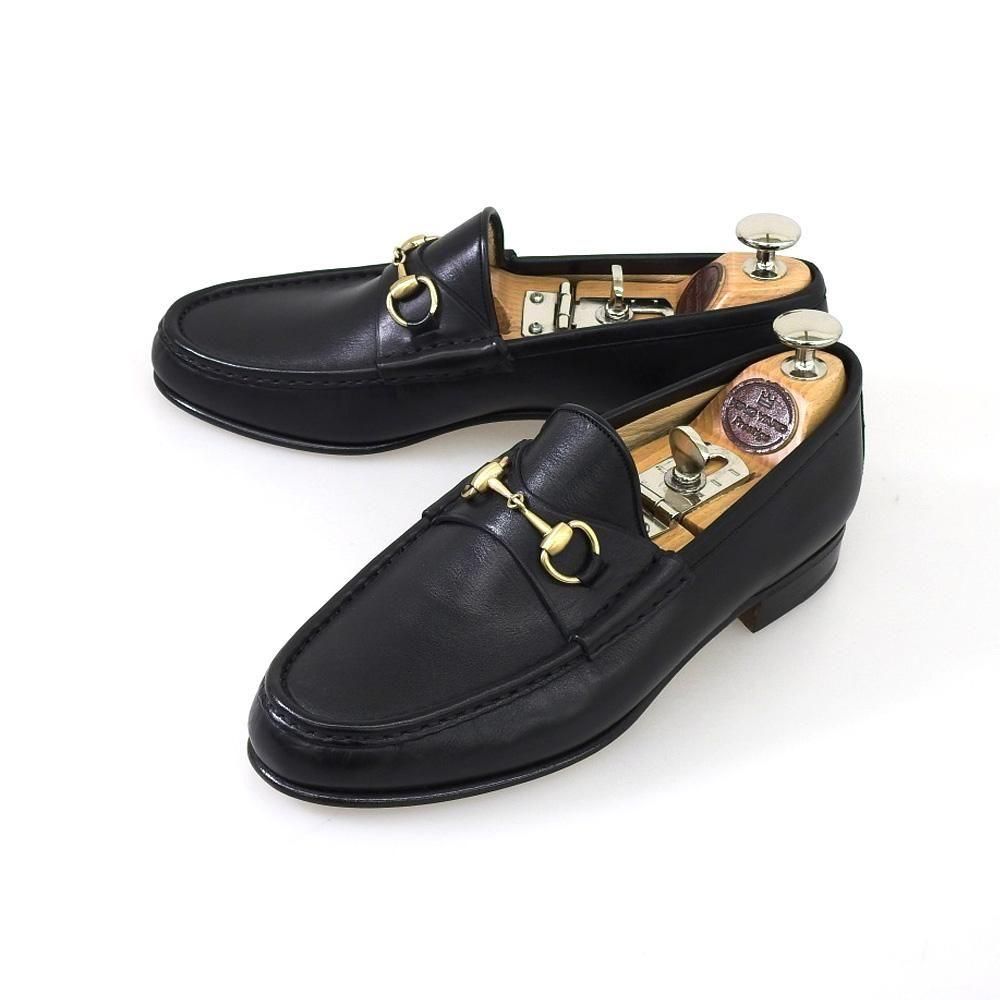 グッチ ホースビットローファー ブラック レディース サイズ37C - 中古