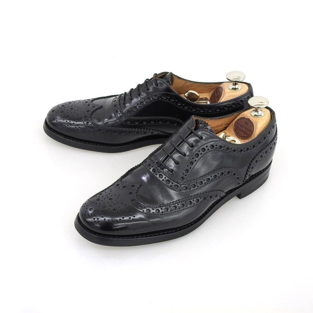 チャーチ BURWOOD(バーウッド)ウイングチップ ブラック レディース