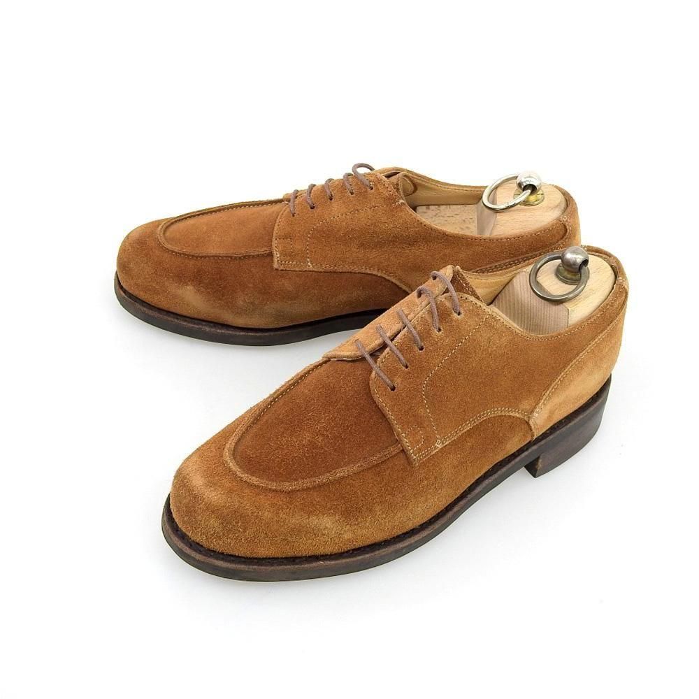 パラブーツ CHAMBORD(シャンボード)Uチップ ブラウン スエード ドレス