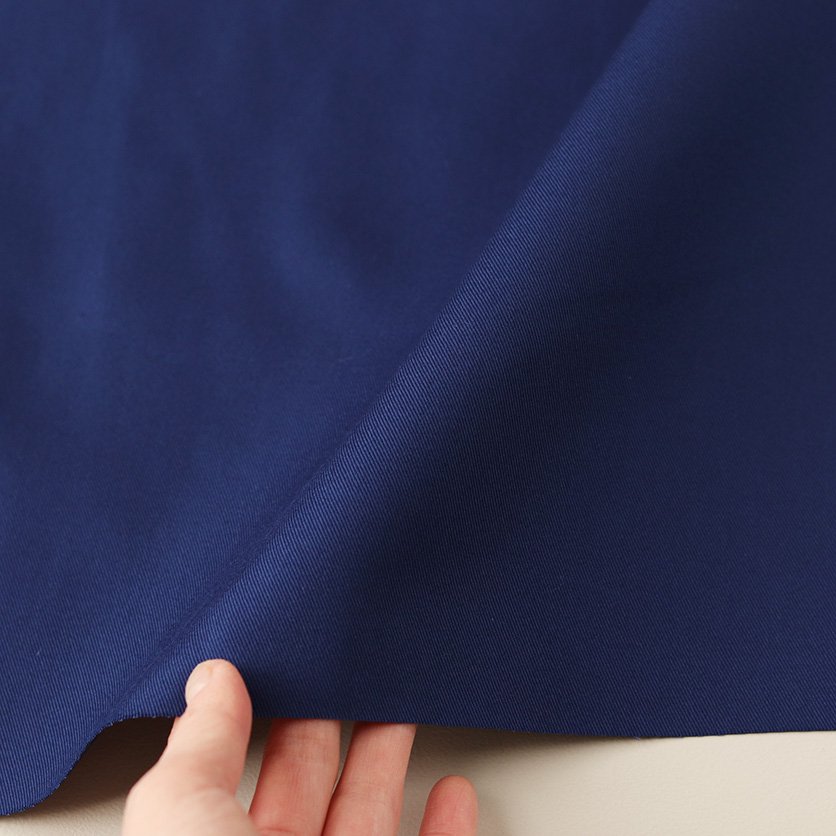 コットンツイル（ネイビーブルー・無地）