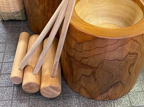 天然けやき杵（大）餅つき 大人用