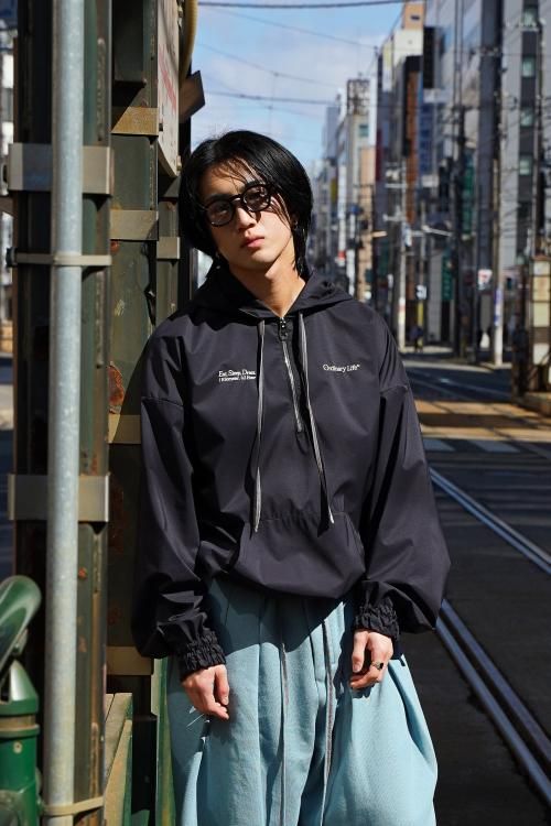 SHINYAKOZUKA [23SS] “ORDINARY ZIP HOODIE” -BLACK- SOBO STORE 蒼氓
