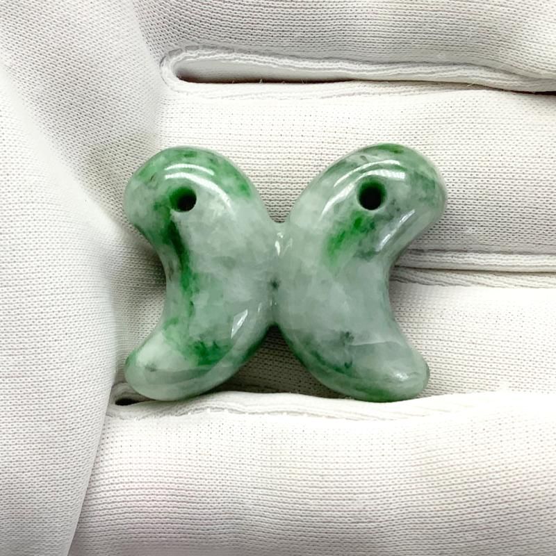糸魚川翡翠 勾玉 蝶型/双子型 SAランク 】 国産 天然石 糸魚川産翡翠