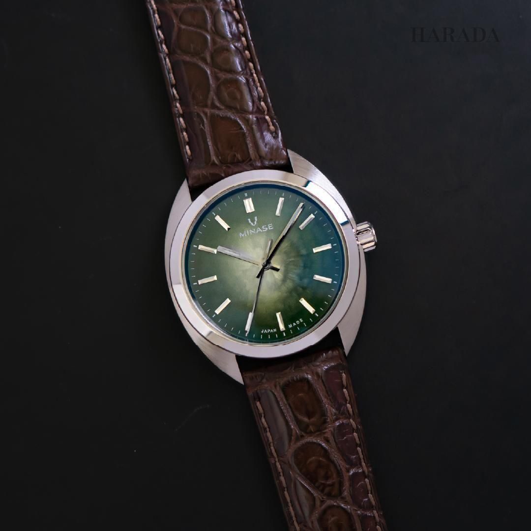 M3M3-DGN1-LDB-S MINASE ミナセ マスタークラフト 雪平文字盤 - 高級