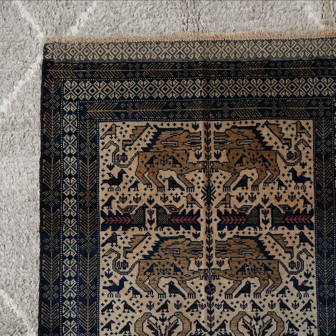 アフガンキリム バルーチ族 ランナー 廊下用 アフガンキリム バルーチ